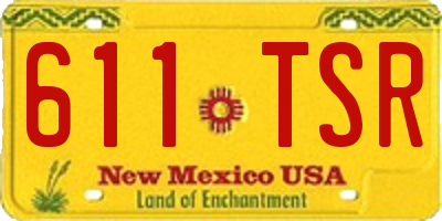 NM license plate 611TSR