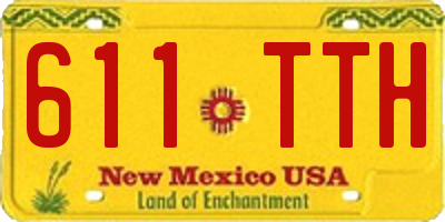 NM license plate 611TTH