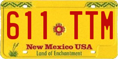 NM license plate 611TTM
