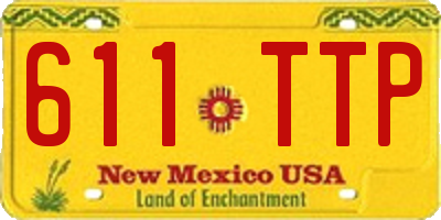 NM license plate 611TTP