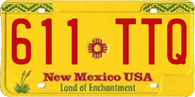 NM license plate 611TTQ