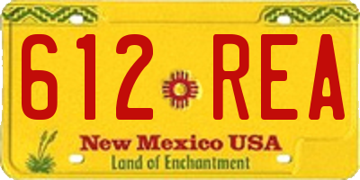 NM license plate 612REA