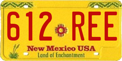 NM license plate 612REE