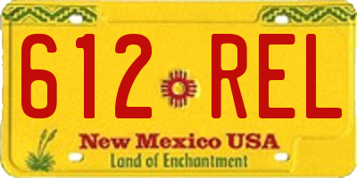 NM license plate 612REL