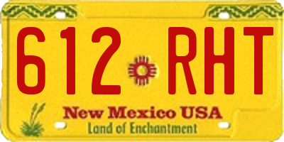 NM license plate 612RHT