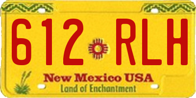 NM license plate 612RLH