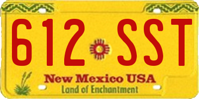 NM license plate 612SST