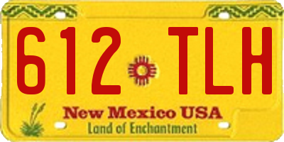 NM license plate 612TLH