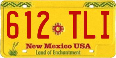 NM license plate 612TLI