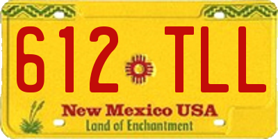 NM license plate 612TLL