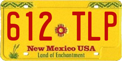 NM license plate 612TLP