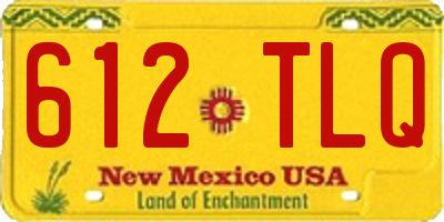 NM license plate 612TLQ