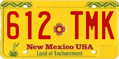 NM license plate 612TMK