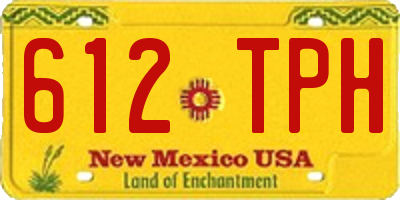 NM license plate 612TPH
