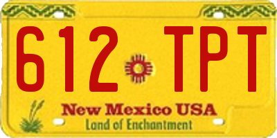 NM license plate 612TPT