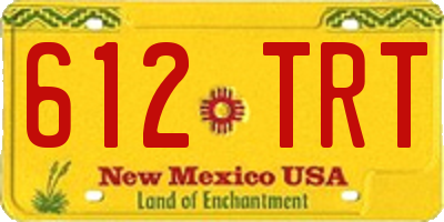 NM license plate 612TRT