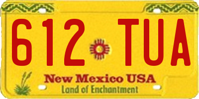 NM license plate 612TUA