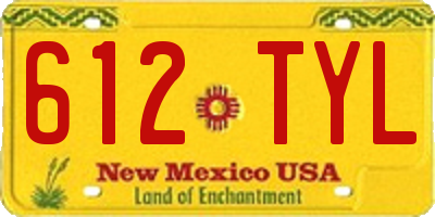 NM license plate 612TYL