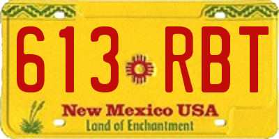 NM license plate 613RBT