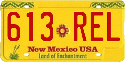 NM license plate 613REL