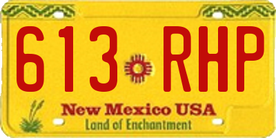 NM license plate 613RHP