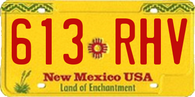 NM license plate 613RHV