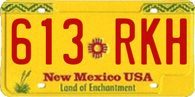 NM license plate 613RKH