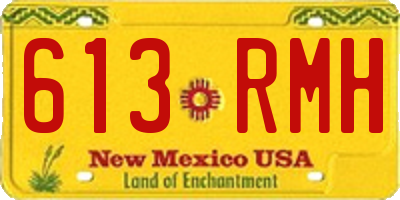 NM license plate 613RMH