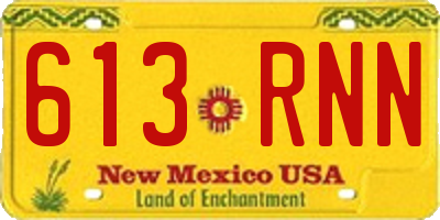 NM license plate 613RNN