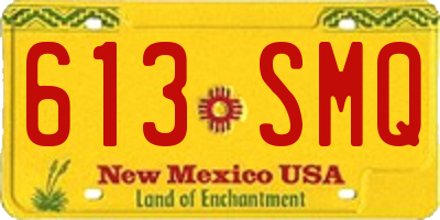 NM license plate 613SMQ