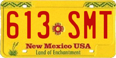 NM license plate 613SMT