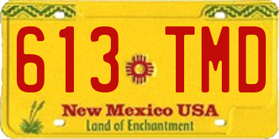 NM license plate 613TMD
