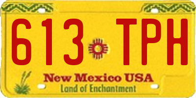 NM license plate 613TPH