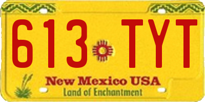 NM license plate 613TYT