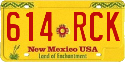 NM license plate 614RCK