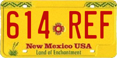 NM license plate 614REF
