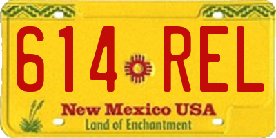 NM license plate 614REL