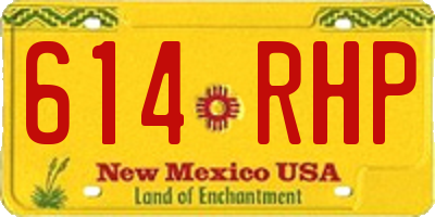 NM license plate 614RHP