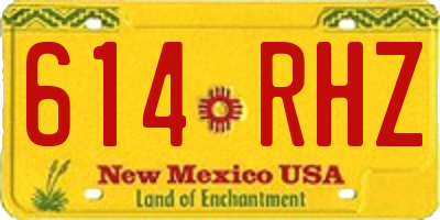 NM license plate 614RHZ