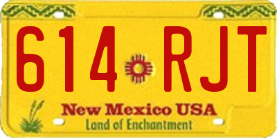 NM license plate 614RJT
