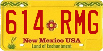 NM license plate 614RMG