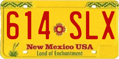 NM license plate 614SLX