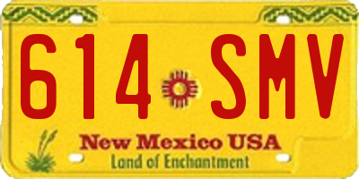 NM license plate 614SMV