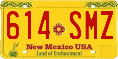 NM license plate 614SMZ