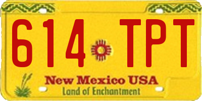 NM license plate 614TPT