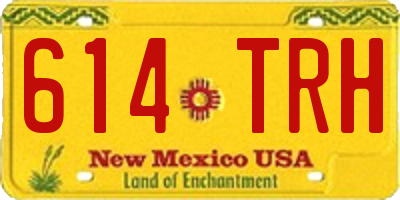 NM license plate 614TRH