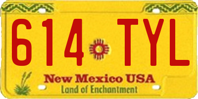 NM license plate 614TYL