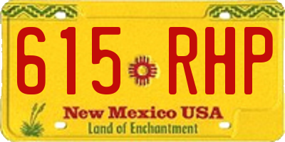 NM license plate 615RHP