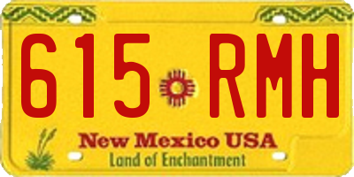 NM license plate 615RMH