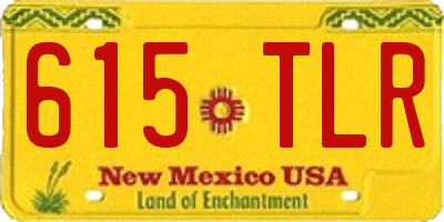 NM license plate 615TLR